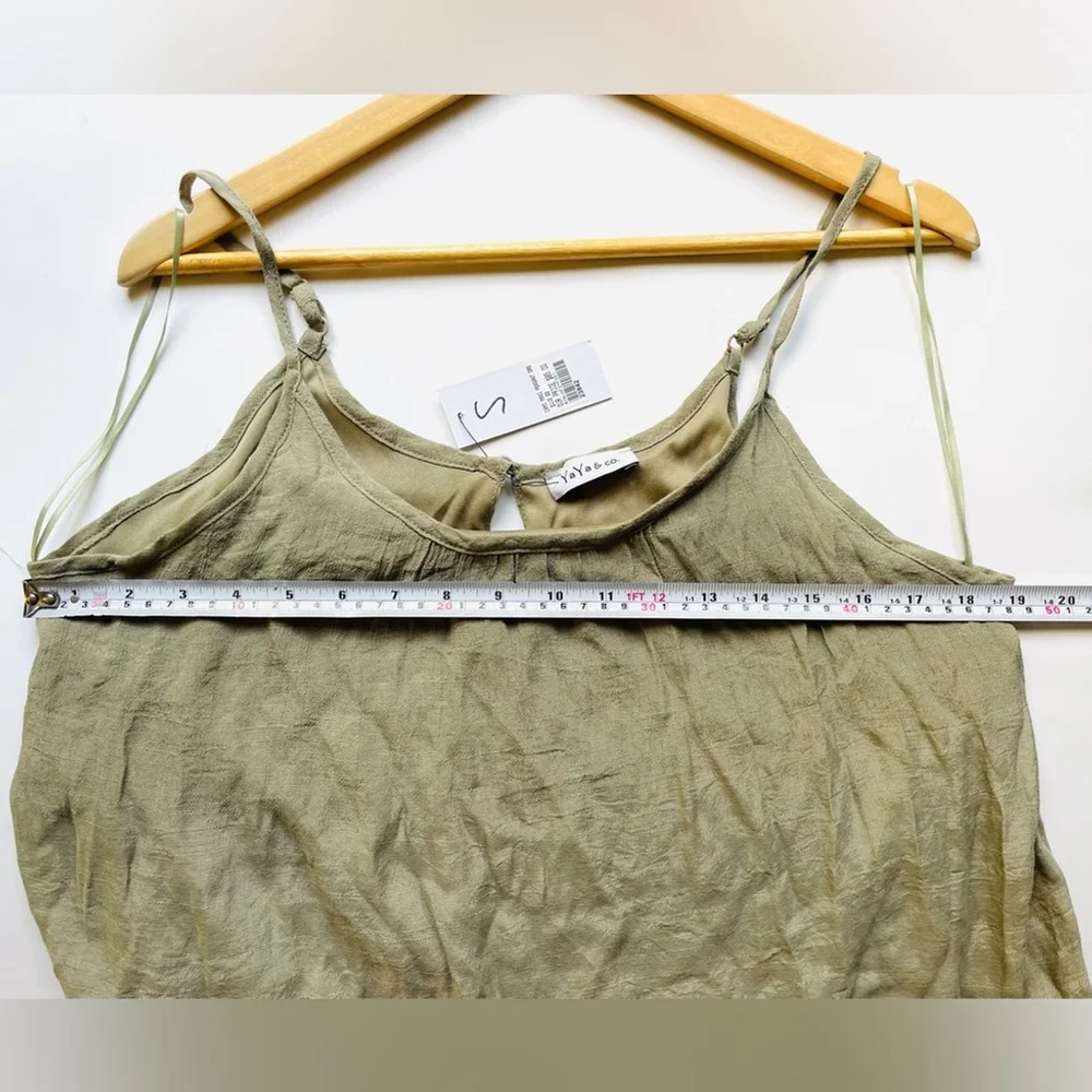 new yaya &co Olive Green Maxi Dress small - Picture 6 of 6